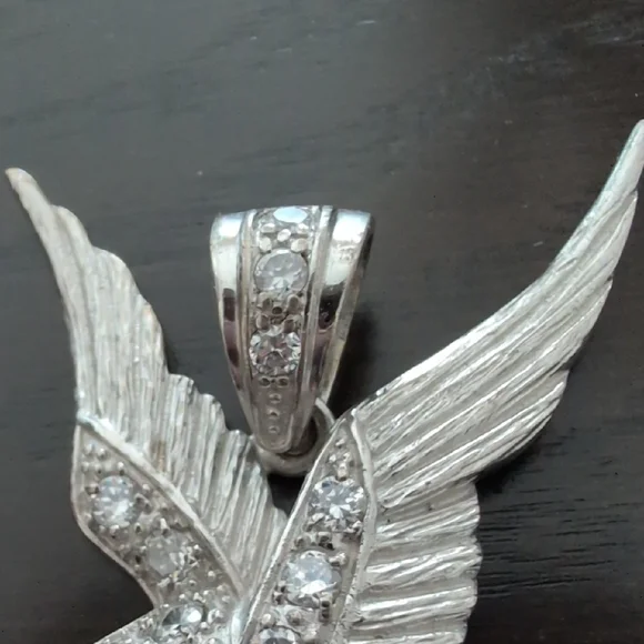 925 Sterling Silver Eagle Pendant - Picture 3 of 8